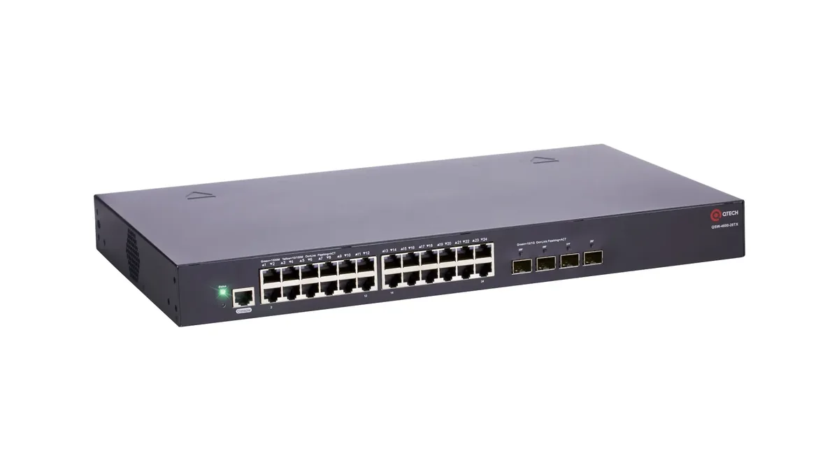 Управляемый стекируемый коммутатор QTECH QSW-4600-28TX-AC