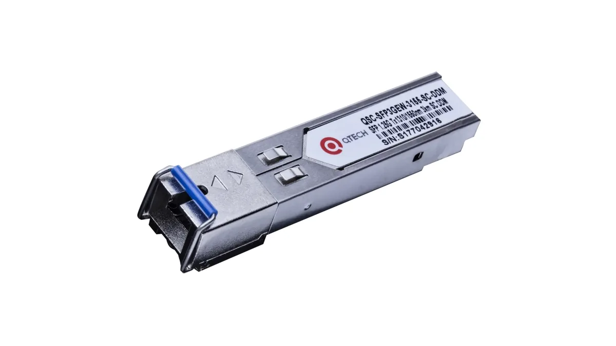 Оптический модуль SFP WDM BIDI QTECH QSC-SFP3GEW-3155-SC-DDM