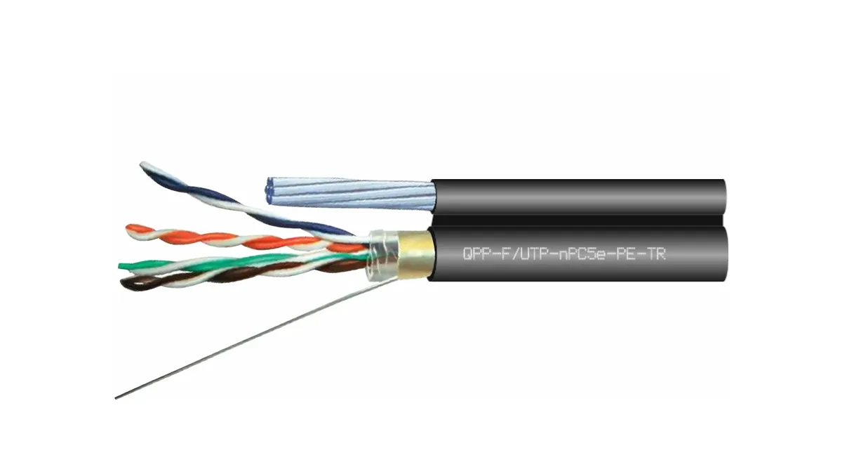 Кабель витая пара QTECH QPP-F/UTP-10PC5e-PE-TR-305