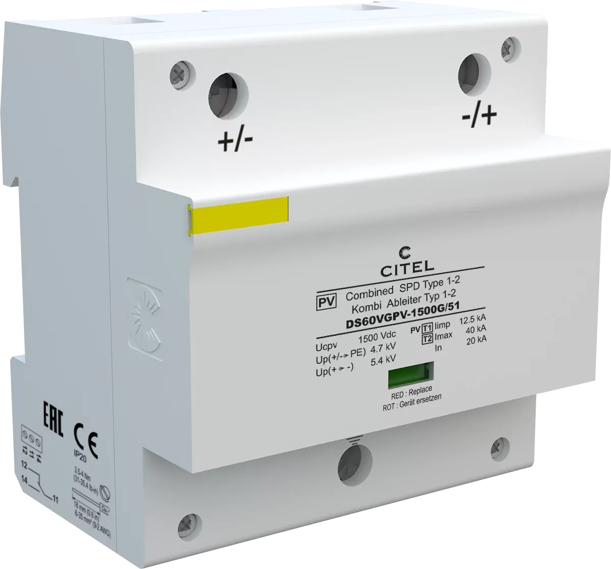 Устройство защиты от импульсных перенапряжений Citel DS60VGPV-1500G/51 (3956)
