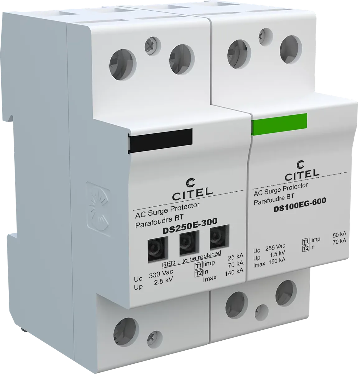 Устройство защиты от импульсных перенапряжений Citel DS252E-300/G (3404), высокоэнергетическое, тип 1+2
