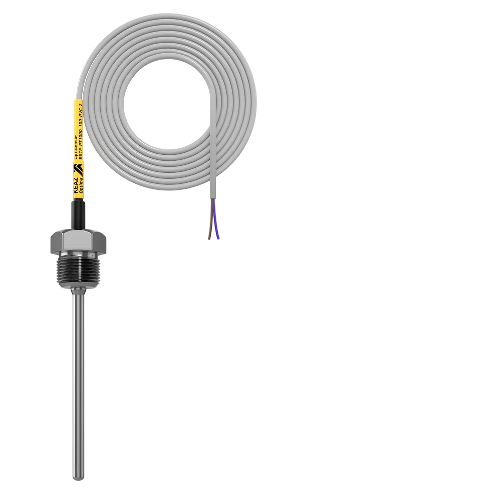 Датчик температуры погружной КЭАЗ OptiSensor ESTF-PT1000-100-PVC-2