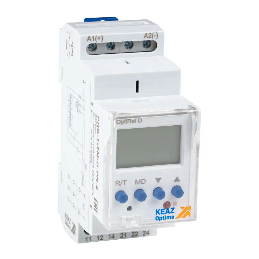 Реле контроля напряжения КЭАЗ OptiRel D PHS-1-2M-D-PN-2 цифровое 1Ф 2СО