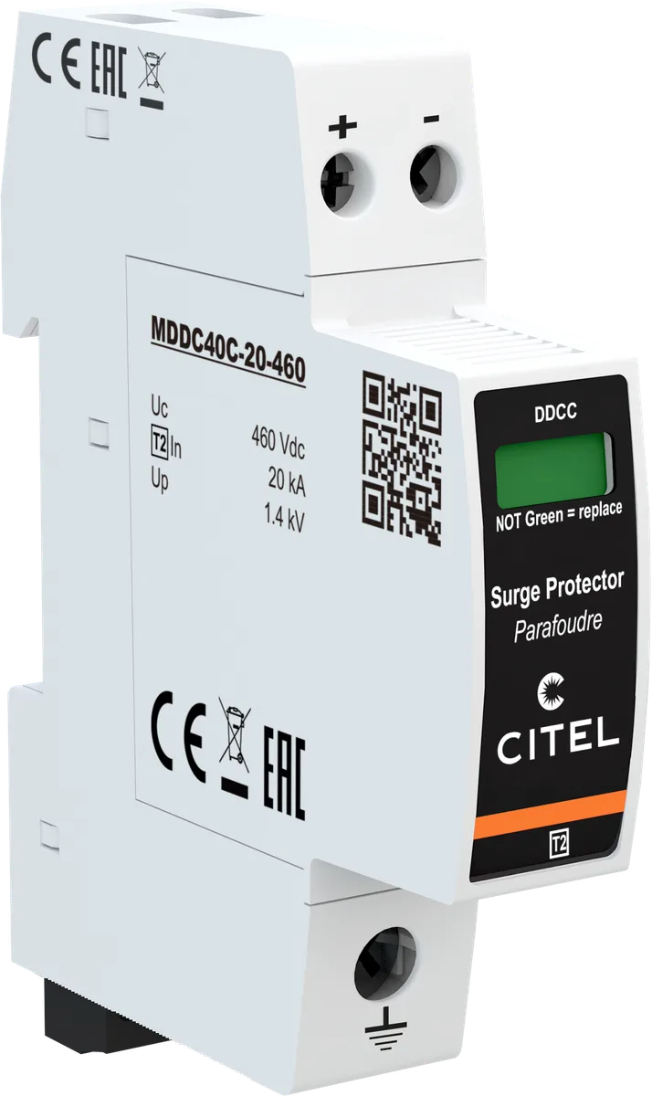 Устройство защиты от импульсных перенапряжений Citel DDC40CS-20-460 (828411121), тип 2, компактный, AC/DC