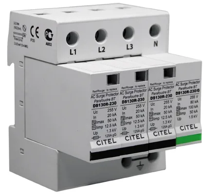 Устройство защиты от импульсных перенапряжений Citel DS134RS-320/G (571934), тип 1+2