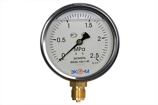 Монометр ЭКОМЕРА МД93-100 мм 0...2.5 МПа М20х1.5