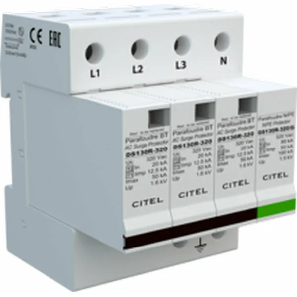 Устройство защиты от импульсных перенапряжений Citel DS134R-320/G (571924), тип 1+2