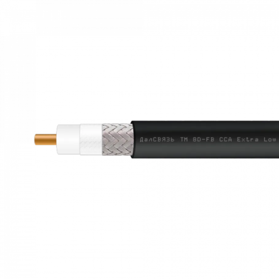 Кабель коаксиальный ДалСВЯЗЬ 8D-FB CCA PVC (черный)