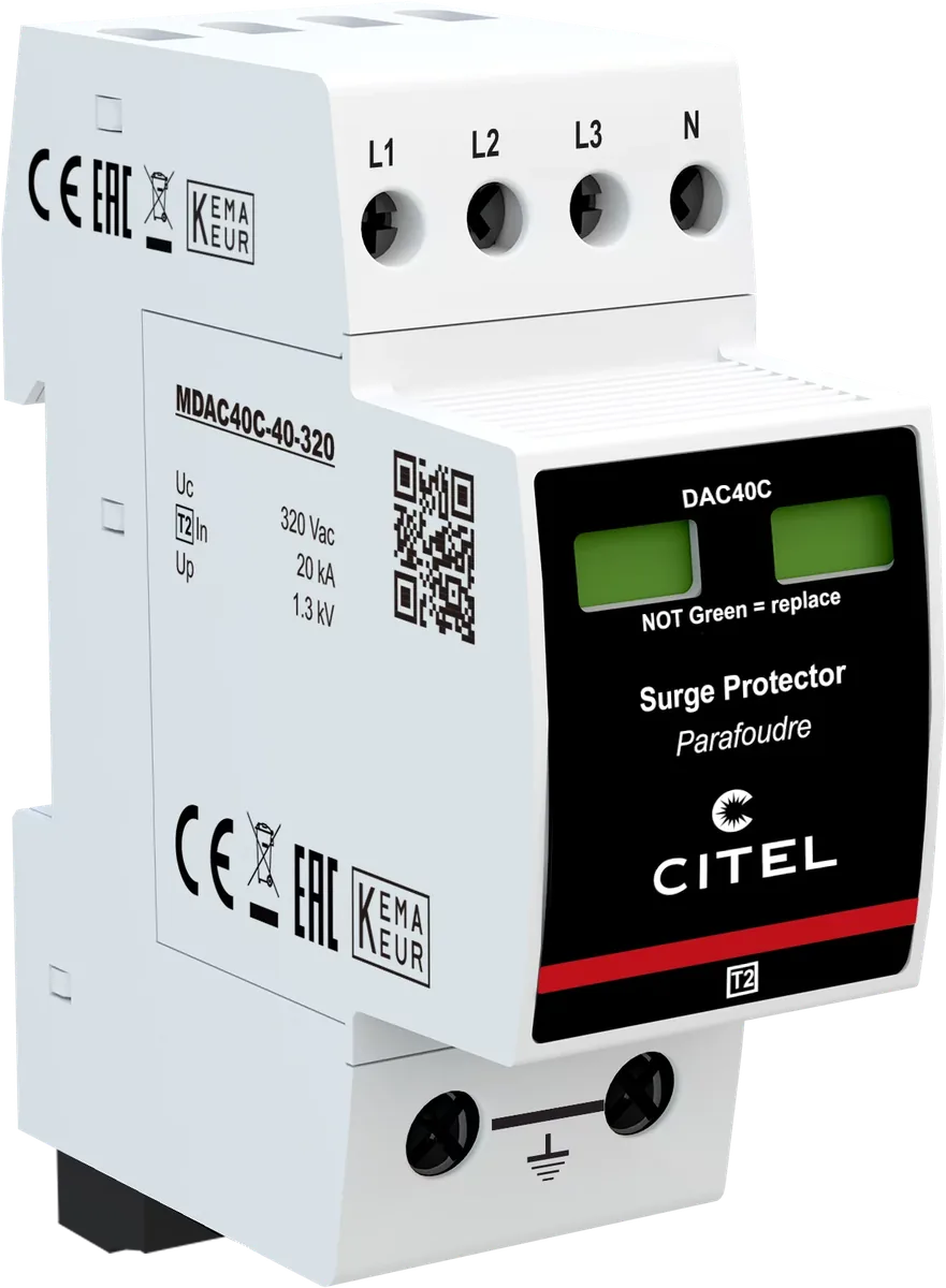 Устройство защиты от импульсных перенапряжений Citel DAC40C-40-320 (821510312), тип 2