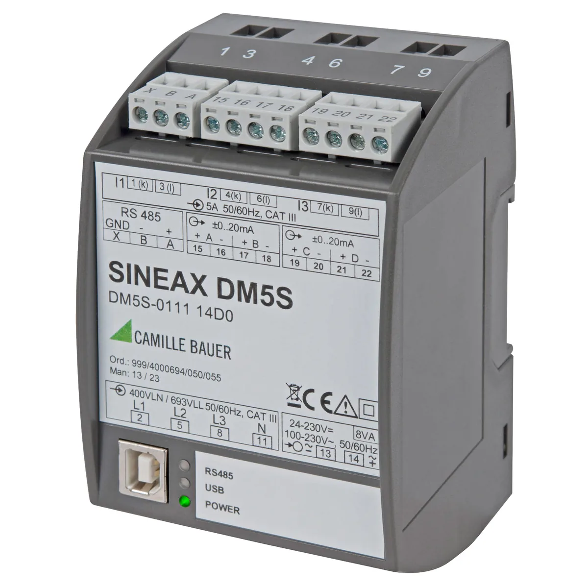 Измеритель параметров электрической энергии Sineax DM5S