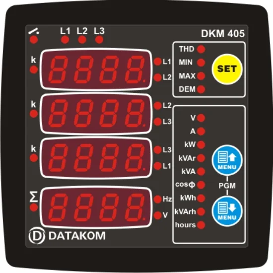 Панель измерения сети DATAKOM DKM-405