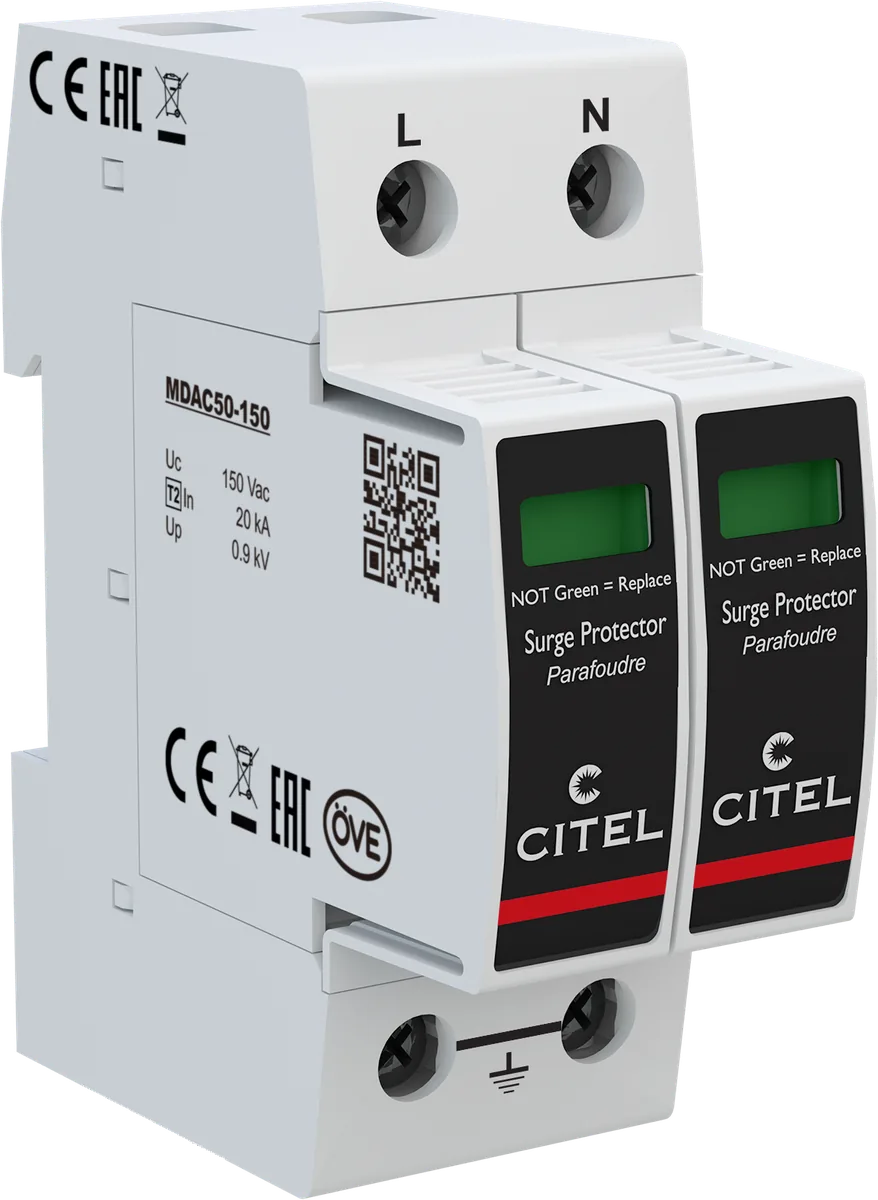 Устройство защиты от импульсных перенапряжений Citel DAC50-20-150 (821110112), тип 2