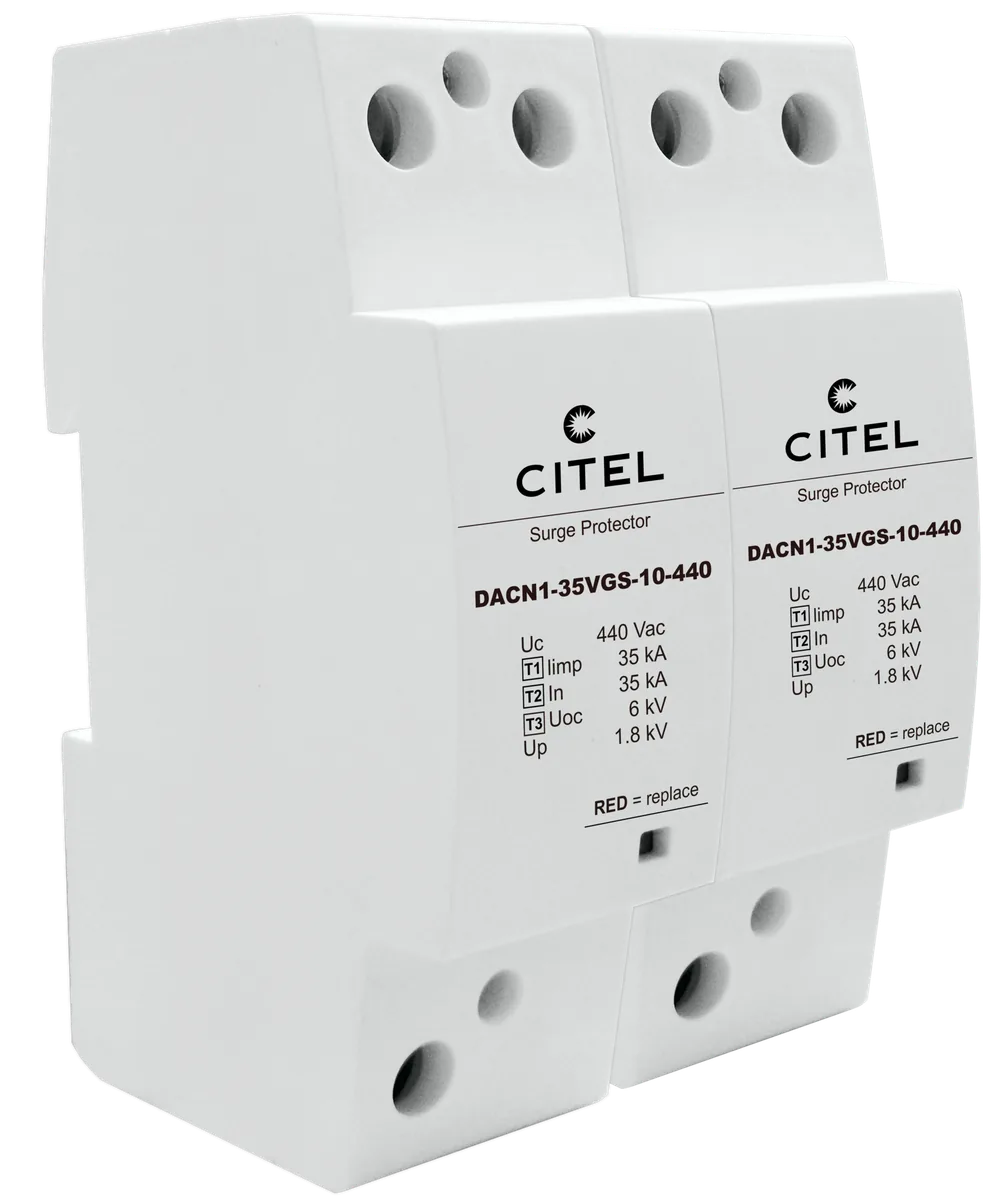 Устройство защиты от импульсных перенапряжений Citel DACN1-35VGS-20-440 (29322022), тип 1+2+3, Iimp 35кА