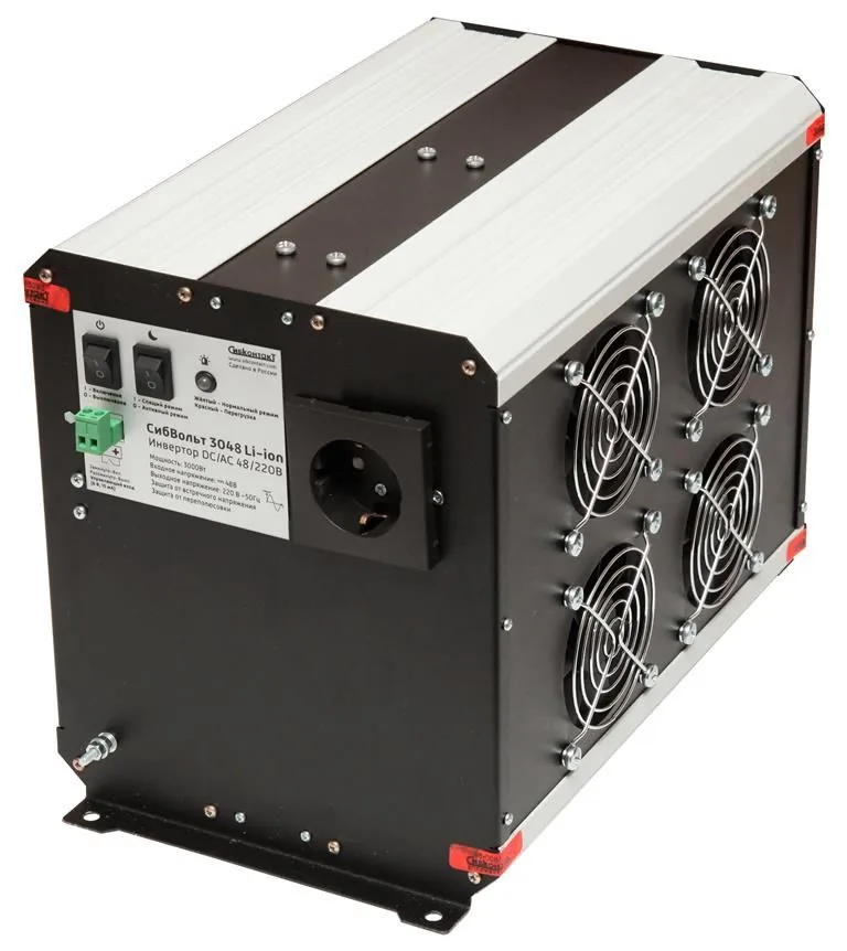 Инвертор СибКонтакт СибВольт 3048 Li-ion, DC/AC, 24/220В, 3000 Вт