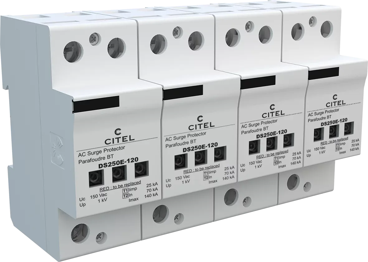 Устройство защиты от импульсных перенапряжений Citel DS254E-120 (3961), высокоэнергетическое, тип 1+2