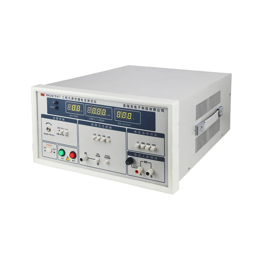 Тестер тока утечки трехфазный Meiruike RK2675WT