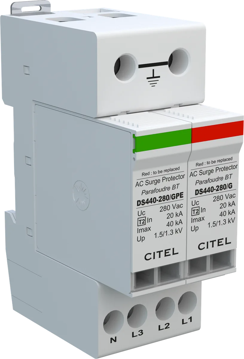 Устройство защиты от импульсных перенапряжений Citel DS440-280/G/ENZ (31112274), тип 2