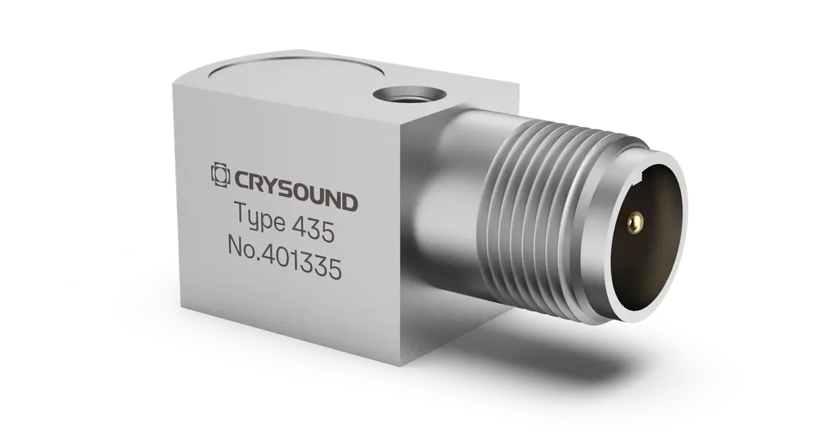 Акселерометр CRYSOUND CRY435, 1 ось, 100 мВ/g, ±50 g pk, от 1 Гц до 6 кГц