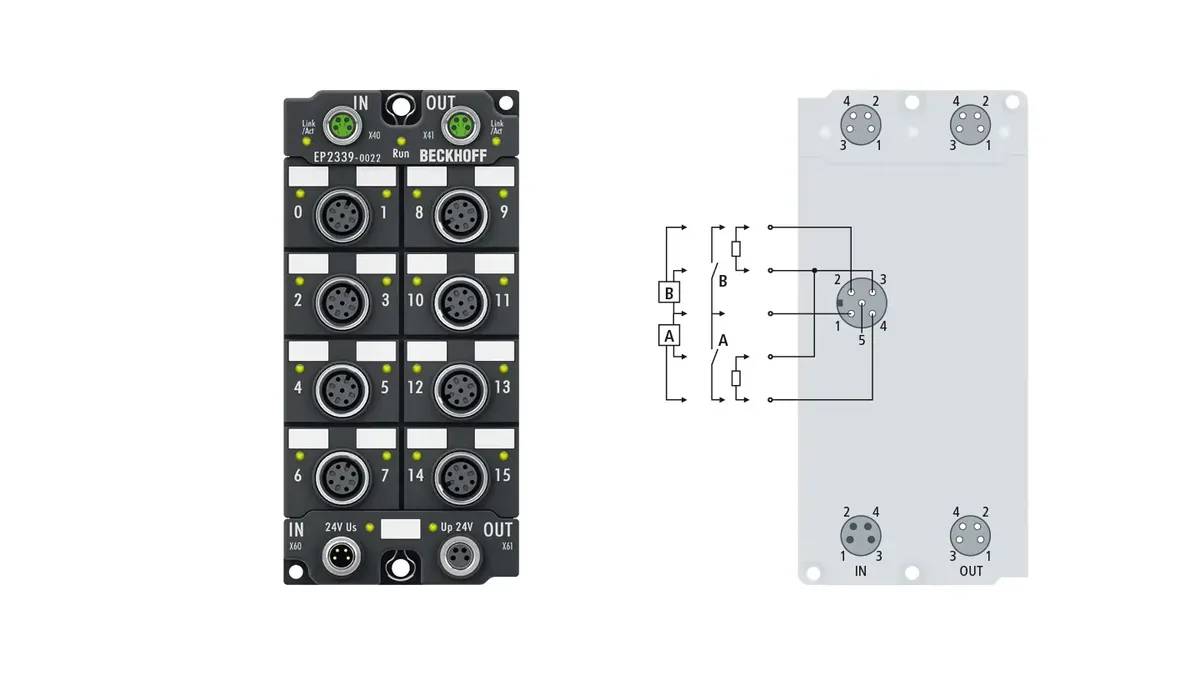 Блок EtherCAT Beckhoff EP2339-0022