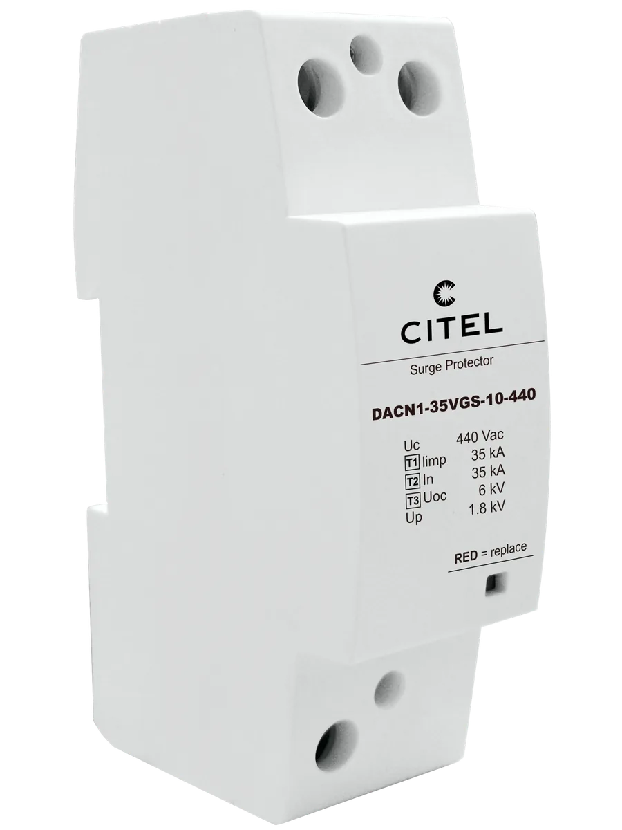 Устройство защиты от импульсных перенапряжений Citel DACN1-35VGS-10-440 (29321022), тип 1+2+3, Iimp 35кА