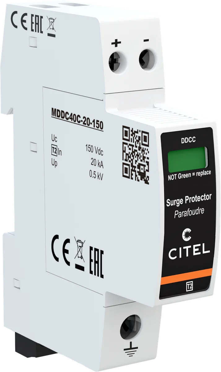 Устройство защиты от импульсных перенапряжений Citel DDC40CS-20-150 (828410721), тип 2, компактный, AC/DC