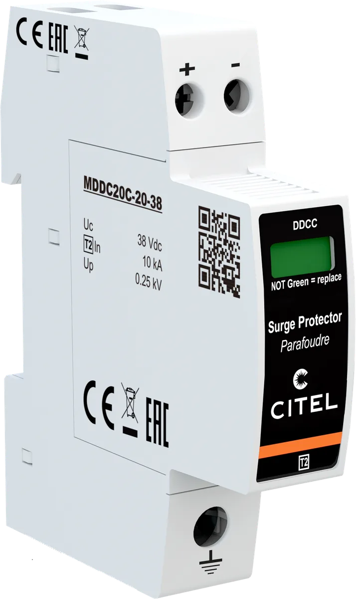 Устройство защиты от импульсных перенапряжений Citel DDC20C-20-38 (828210411), тип 2, компактный, AC/DC