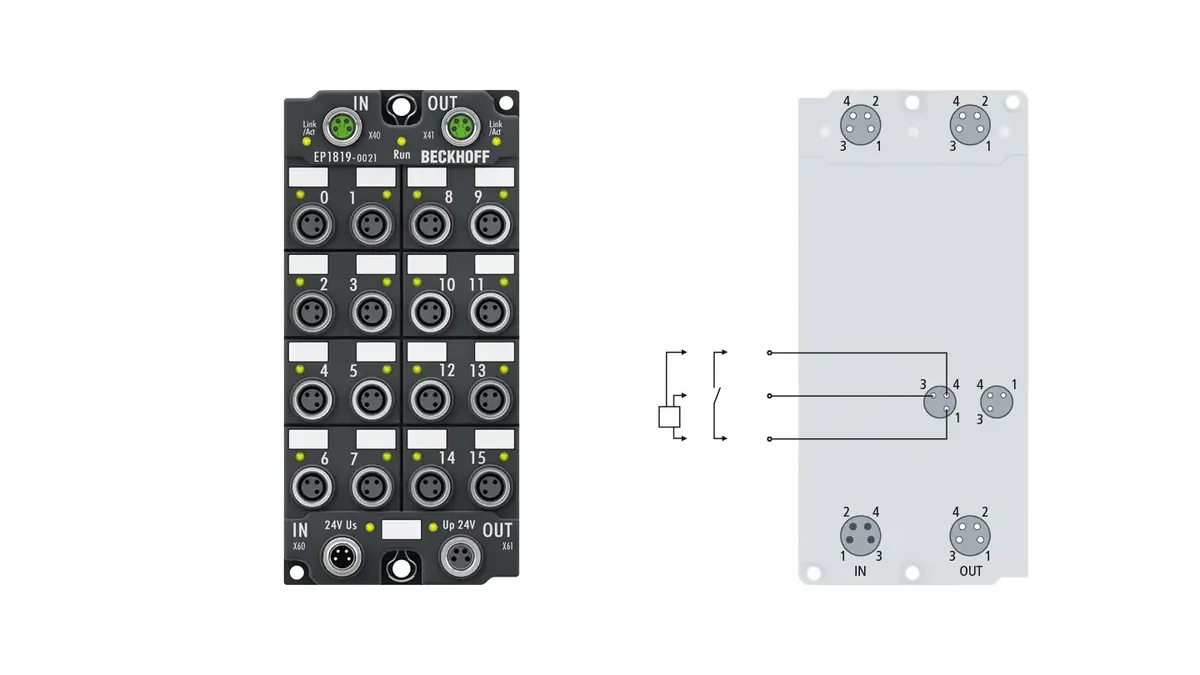 Блок EtherCAT Beckhoff EP1819-0021