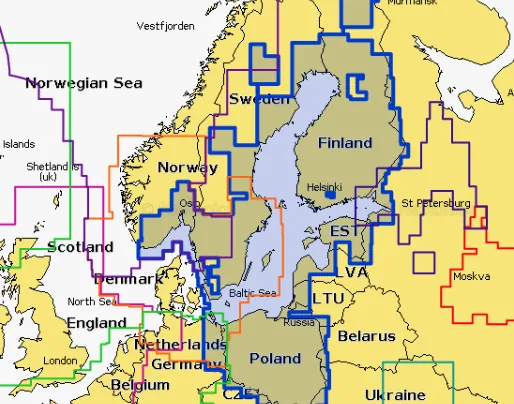 Карта Navionics EU644L 16 Gb